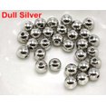 thumbnail image 3 of U8MO 500 Dull Silver Tone Metallic Acrylic Round Spacer Beads 6mm Smooth Ball Beads, 3 of 4