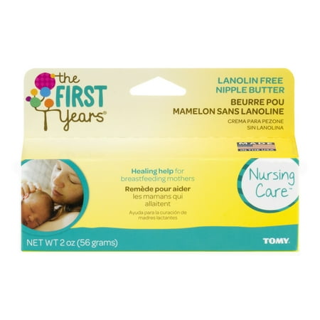 The First Years Nipple Cream Lanolin-Free Nipple Butter for Nursing 2 Oz