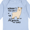 thumbnail image 4 of Inktastic Nonna's You Say Alpaca My Bags Boys or Girls Long Sleeve Baby Bodysuit, 4 of 5