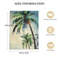 thumbnail image 2 of COMIO  Palm Tree Canvas Wall Art - Relaxing Tropical Leaves Artwork Coastal Seascape Painting for Living Room Bathroom Bedroom Framed Printed poster pictures, 2 of 5
