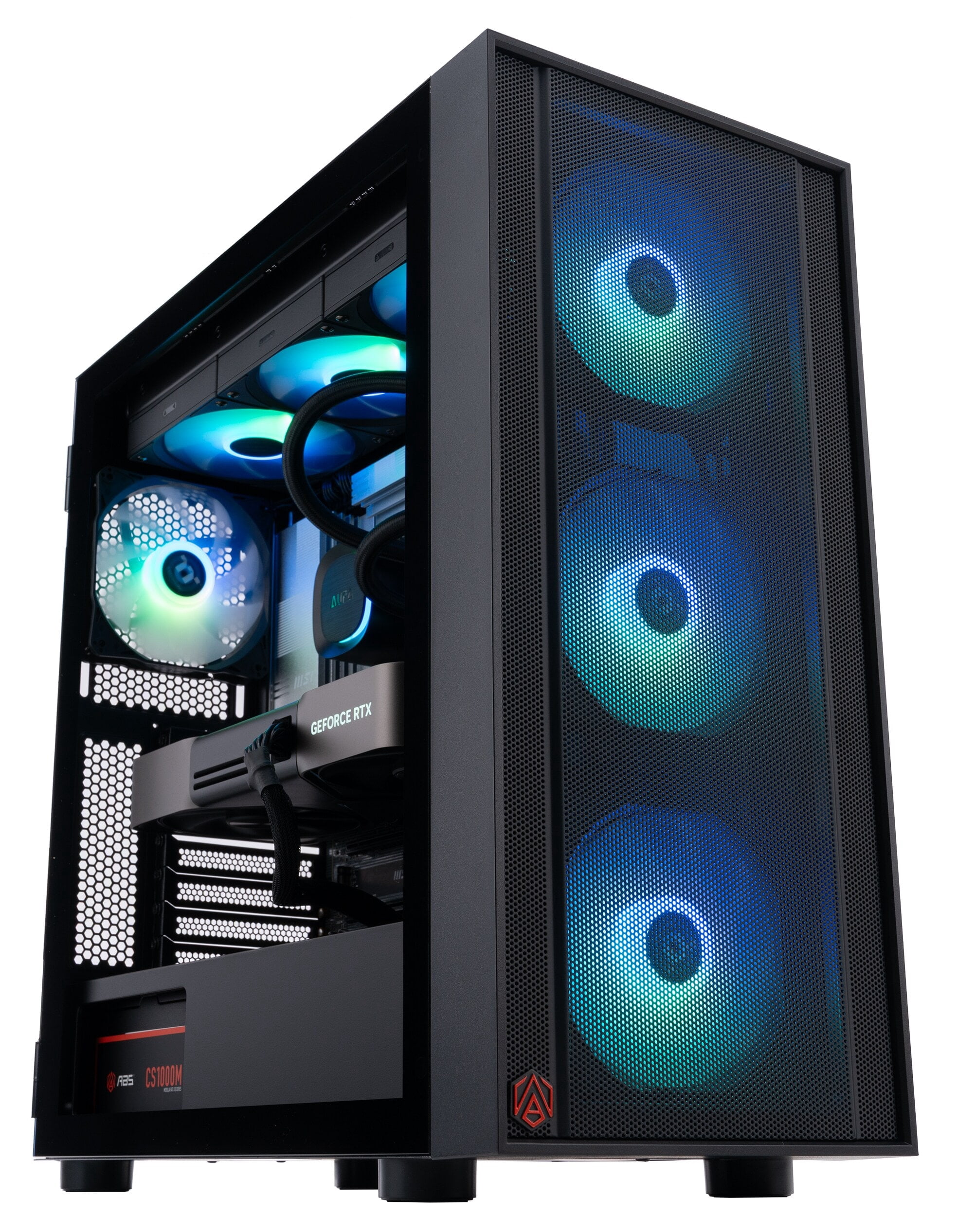 ABS Eurus Black Gaming PC, Ryzen 7 9800X3D, GeForce RTX 5080, 32GB DDR5 RAM, 2TB Gen4 SSD, Windows 11 High Performance Desktop