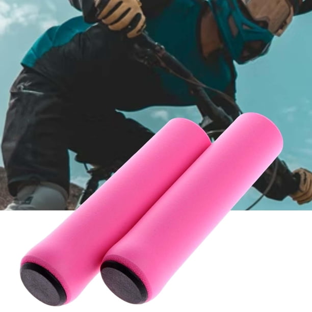 1 par de empuñaduras de esponja para manillar de bicicleta, reemplazo de tubo de choque para scooters BMX, bicicletas plegables, accesorios Baoblaze Puños de manillar de bicicleta