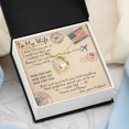 thumbnail image 3 of To My Wife Message Card - Forever Love To My Wife Necklace From Husband, Anniversary Gift For Wife, Birthday Gift For Wife - Forever Love Necklace - White Gold or Yellow Gold - Gift Box, 3 of 5