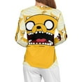 thumbnail image 4 of Adventure Time Women's Pajama Top 3D Digital Print Sleepwear Trendy Crewneck Pullovers Long Sleeve Shirts XL, 4 of 8