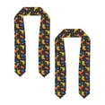 thumbnail image 2 of Fotbe Dinosaurs in Space Printed Class of 2024 Graduation Stole, 2 of 7