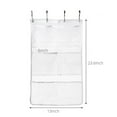 thumbnail image 5 of 2Pcs Hanging Mesh Pocket Shower Organizer, Bathroom Shower Candy Organizer, Shower Organizer with 6 Pockets Hooks, Quicky Drying, Clear, 5 of 7