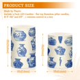 thumbnail image 3 of Electronic Candles Light Combination 3x5In, 3x4In Flameless Candles Plastic Festive Decoration Party Christmas Decoration Porcelain Pattern, 3 of 7