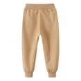 thumbnail image 3 of HWJAD Boys Drawstring Joggers Baby Sweatpants with Pockets Sweats Pants for 2-7T Kids, 3 of 8