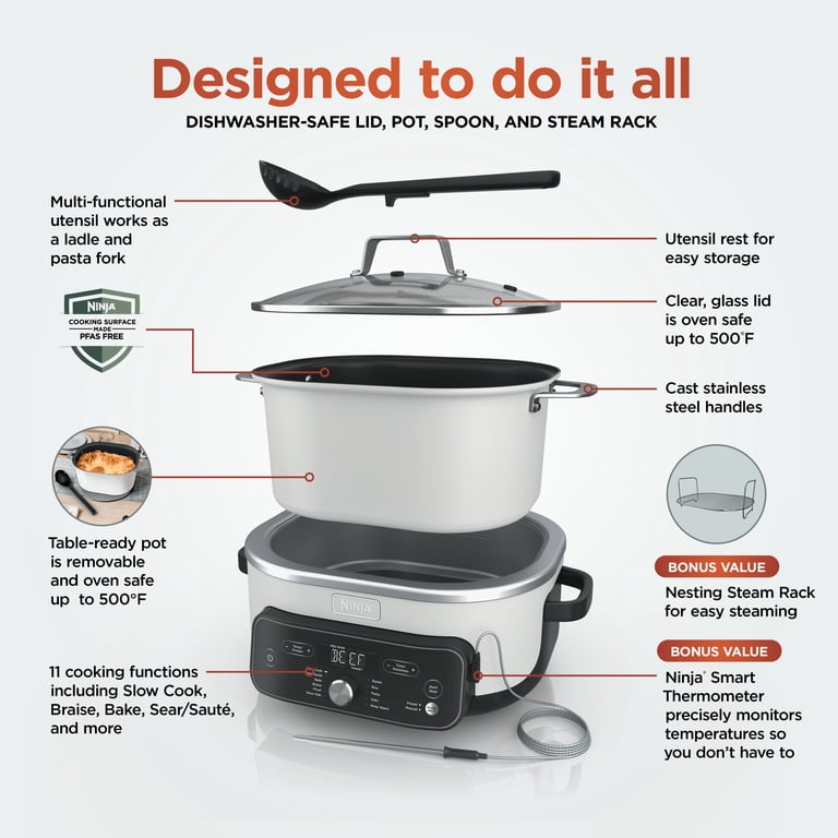 Ninja, Multi-Cooker, MC2052CO 17-in-1 PossibleCooker PRO 8.5 Qt