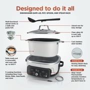 Ninja 17-in-1 PossibleCooker PRO 8.5 Qt Multi-Cooker, Slow Cook, Bake, Sear, with Smart Cook System,Oven Safe Pot to 500°F, MC2052CO White