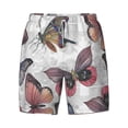 thumbnail image 4 of Lsque Mens Swim Trunks Vintage Butterflies Pattern - Bathing Suit Compression Liner - Beach Swim Shorts Swimwear - (S-3XL) - Stretch Quick Dry -3X-Large, 4 of 9