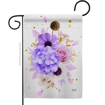 Angeleno Heritage G135605-BO Flower Arrangment Floral Double-Sided Decorative Garden Flag, Multi Color