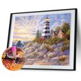 thumbnail image 2 of Wdftyju Kit de cabina de faro de mar de pintura de diamante DIY Kit de cuadro de diamantes de imitación de taladro completo Wdftyju 5jm6hj5uh8jh1gu0, 2 of 9