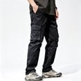 thumbnail image 2 of Men's Cargo Pants Stretch Multi Pocket Lightweight All Terrain Hiking Pants S-XXL, 2 of 9