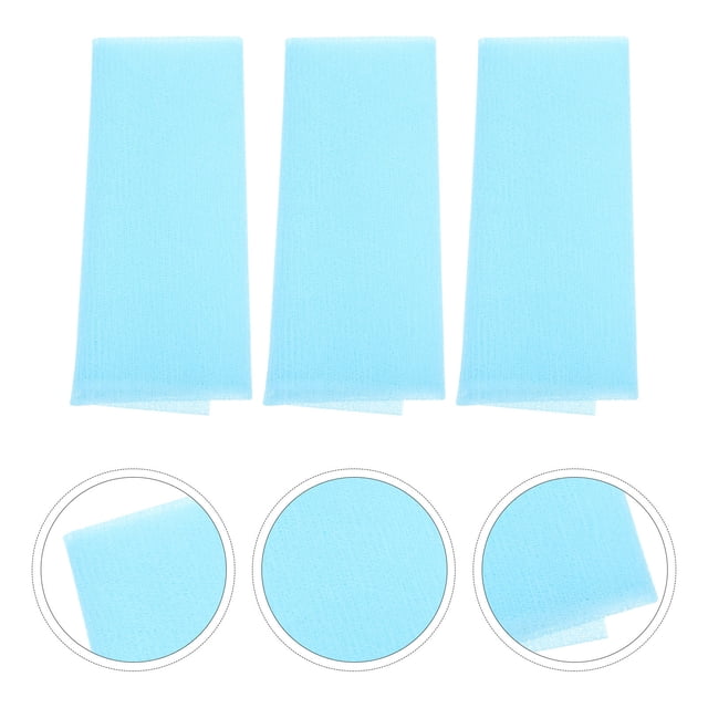 unbranded 3Ud Toallas De Exfoliantes De Tira Larga Para Limpieza Y Espuma Corporal