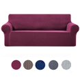 thumbnail image 3 of ziyahi Housse de Canapé Extensible Élastique Lavable Protecteur de Meubles pour Enfants Animaux, Rouge Vin, 3 of 9