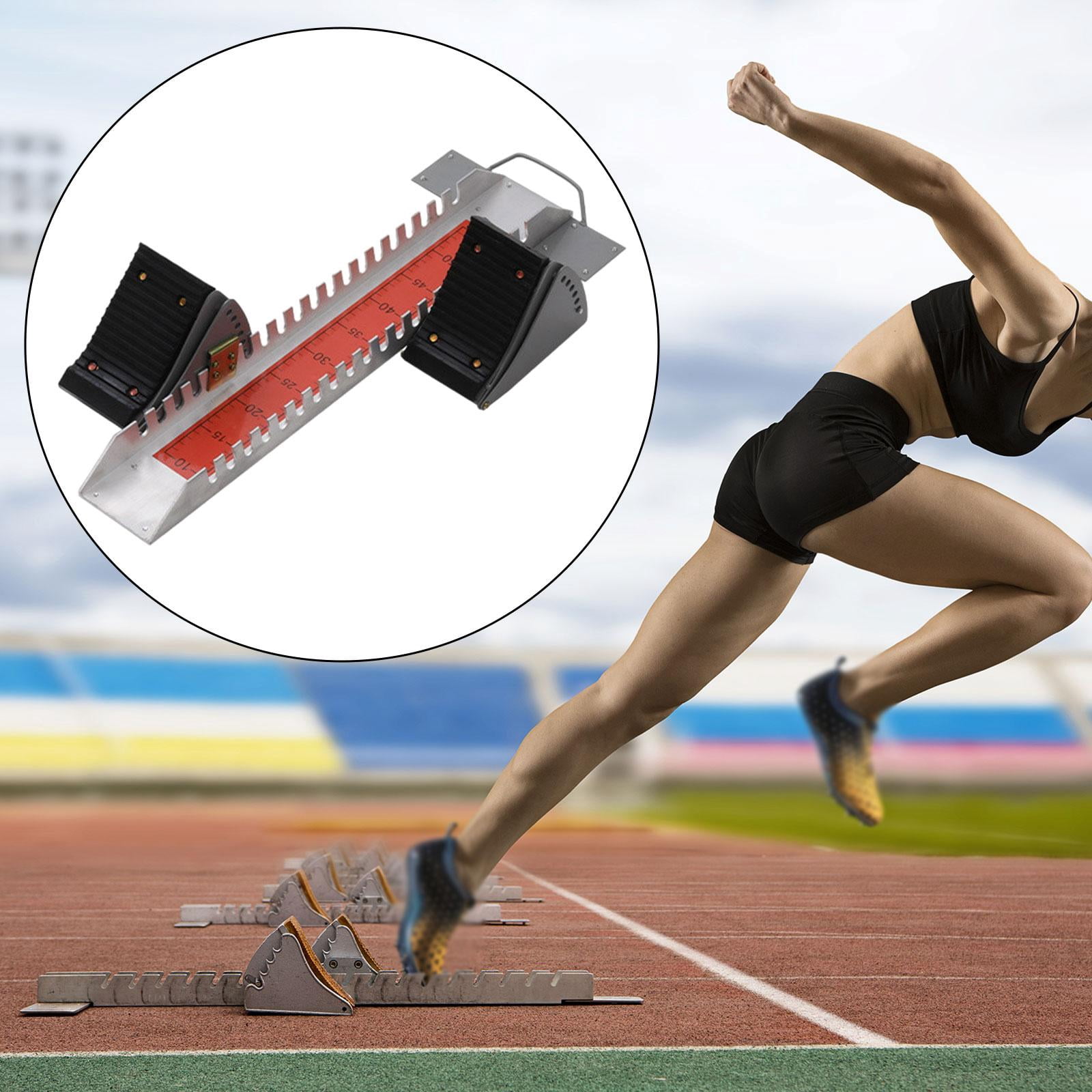 Wswqop Multifunctional Starting Block Adjustable Compact AntiSlip Track and Field Block