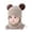 A-khaki, variant on GRNSHTS Toddler Infant Winter Hat Scarf Set for Baby Girl Boys Knitted Warm Skiing Cap Pompom Kids Beanie 0-12 Months