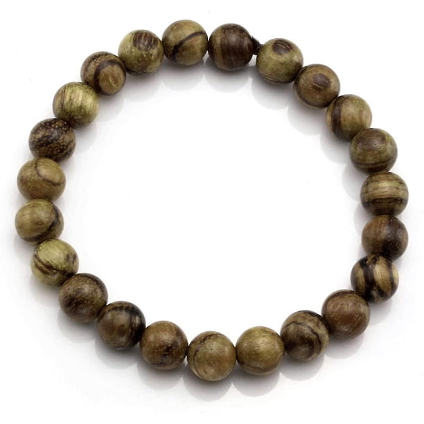 5 pulseras de cuentas de madera Heilwiy para hombres y mujeres, regalo de 8 mm