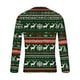 thumbnail image 4 of Blusas y camisas de manga larga con cuello redondo para hombre, blusa de poliéster con estampado navideño de otoño y manga larga para hombre., 4 of 5