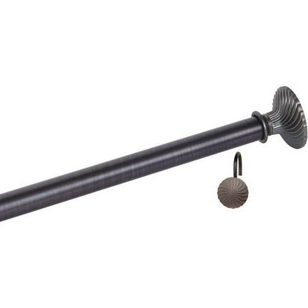 Storm Rubbed Bronze Tension Shower Rod A