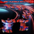 thumbnail image 2 of Wupuaait Transform Rc Cars, 2.4Ghz Remote Control Car 1:18 Scale Transforming Robot, One-Button Deformation 360Â°Rotation Car Toy Gifts for Boys 4-12, Red and Blue, 2 of 9
