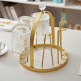 thumbnail image 2 of Xingzhi Iron Cup Drying Rack Hold 6 Cups Freestanding for Countertop Kitchen Shelf, 2 of 9