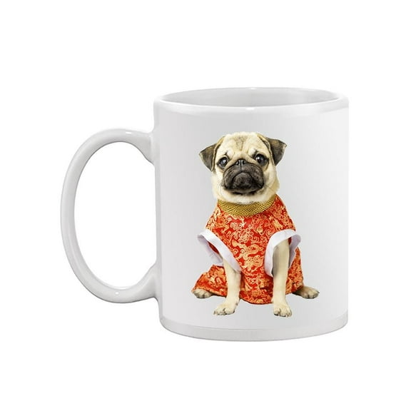 Chinese Style Pug Dog Mug  -Image by Shutterstock,