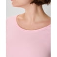 thumbnail image 5 of Hanes Women's T-Shirt Raglan Sleeve Tee Stretch Cotton Plain 6 Colors sz S-2XL, 5 of 7