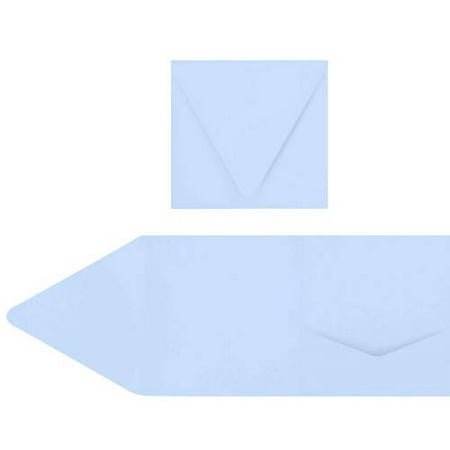 6 x 6 Pocket Invitations - Baby Blue (100 Qty.)