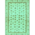 thumbnail image 1 of Ahgly Company Indoor Rectangle Oriental Turquoise Blue Traditional Area Rugs, 5' x 8', 1 of 4