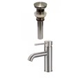 thumbnail image 1 of American Imaginations AI-29487 1 Hole CUPC Approved Lead Free Brass Faucet Set In Brushed Nickel Color - Overflow Drain Incl., 1 of 5