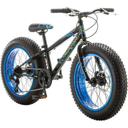 20" Boy's Mongoose Pug Fat Tire Bike, Black