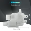 thumbnail image 4 of Motor de actuador de bloqueo de puerta eléctrica del lado del conductor trasero izquierdo Unique Bargains para Honda Odyssey 2005-2010 5 puertas No.72663-SHJ-A11 Blanco, 4 of 8
