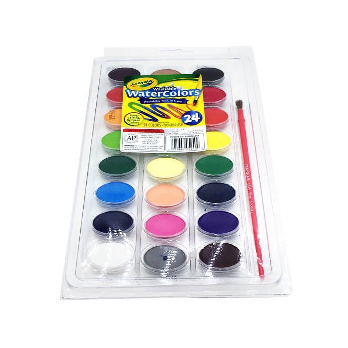 Crayola 24ct Watercolor Paints with Brush - image 2 of 8