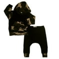 thumbnail image 2 of Bagilaanoe Toddler Baby Boy Long Pants Set Camouflage Long Sleeve Hooded Pullover Tops + Sweatpants 3M 6M 12M 18M 24M 3T Kids Casual Sweatsuits, 2 of 7