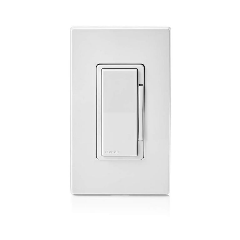 Leviton Decora Smart Dimmer Switch, Wi-Fi 2nd Gen, Neutral Wire Required,  Works with Matter, My Leviton, Alexa, Google Assistant, Apple Home/Siri &  Wired or Wire-Free 3-Way, D26HD-2RW, White 