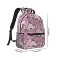 thumbnail image 2 of Yiaed Rose Flowers Print School Backpack College Backpack Daypacks for Students High School Spacious and Durable Daypack for Work and Travel-One Size, 2 of 6