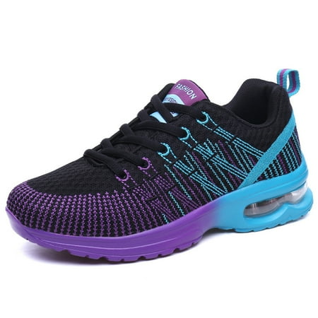 

Womens Walking Shoes Non Slip Lightweight Comfort Casual Sneakers for Women Gym Running Work - Purple 10