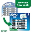 thumbnail image 3 of EXPO Dry Erase Markers, Chisel Tip, Black, 4 Count, 3 of 8