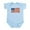 Sky Blue, variant on CafePress - American Flag Infant Bodysuit - Baby Light Bodysuit, Size Newborn - 24 Months