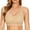 Beige, variant on Herrnalise Women's Lace Edge Vertical Stripe Back Bra Padded Bra Wireless Lingerie For women
