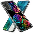 thumbnail image 2 of MUNDAZE Motorola Moto G Stylus 2021 Colorful Neon Rainbow Glow Roses Double Layer Phone Case Cover, 2 of 6