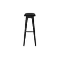 thumbnail image 6 of Beryl Upholstered Bar Height Stool (30in) - 2 pack, Black/Black PU Leather, 6 of 9