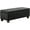 Black, variant on Black Faux Leather Ottoman with Storage, Rectangular Extra Long Storage Bench for Bedroom and Living Room
