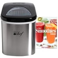 thumbnail image 2 of Deco Chef Stainless Steel Electric Top Load Ice Maker with The Smoothies Bible Recipe Book, 2 of 4
