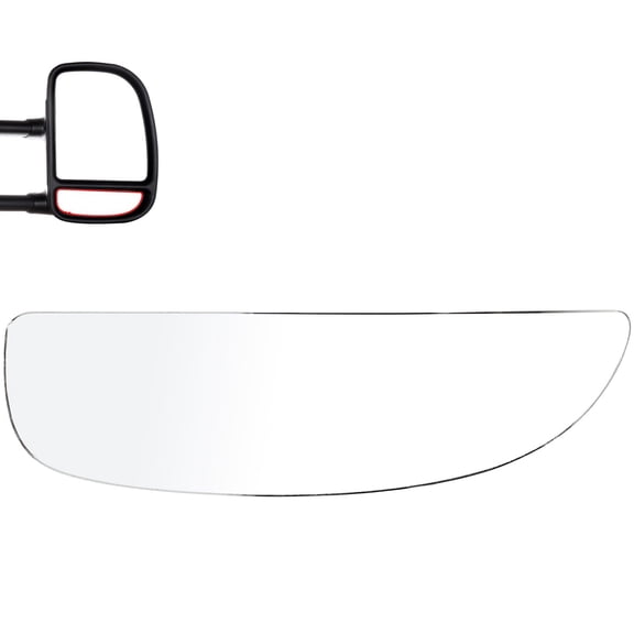 ECCPP Towing Mirror Glass Replacement for 1999-2016 For Ford F-250 F-350 F-450 F-550 Super Duty 2000-2005 For Ford Excursion Manual Adjustment Right Side Lower Convex Glass Tow Mirror Glass