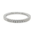 thumbnail image 2 of 1/2 ct. t.w Lab Created Moissanite Diamond Full Eternity Stackable Engagement Wedding Band Ring In 10K White Gold(G-H Color,VVS1 Clarity,0.50 Cttw)-4.5, 2 of 7