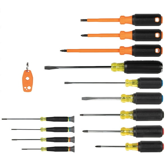 Klein Tools Color-Coded Screwdriver Set, 14-Pieces