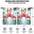 thumbnail image 2 of Blackout Kids Curtains,Palm Leaves and Flamingo Childrens Insulated Curtains Set Of 2,Bedroom Essentials,Toddler Room Decor 52x63in(132x160cm), 2 of 4
